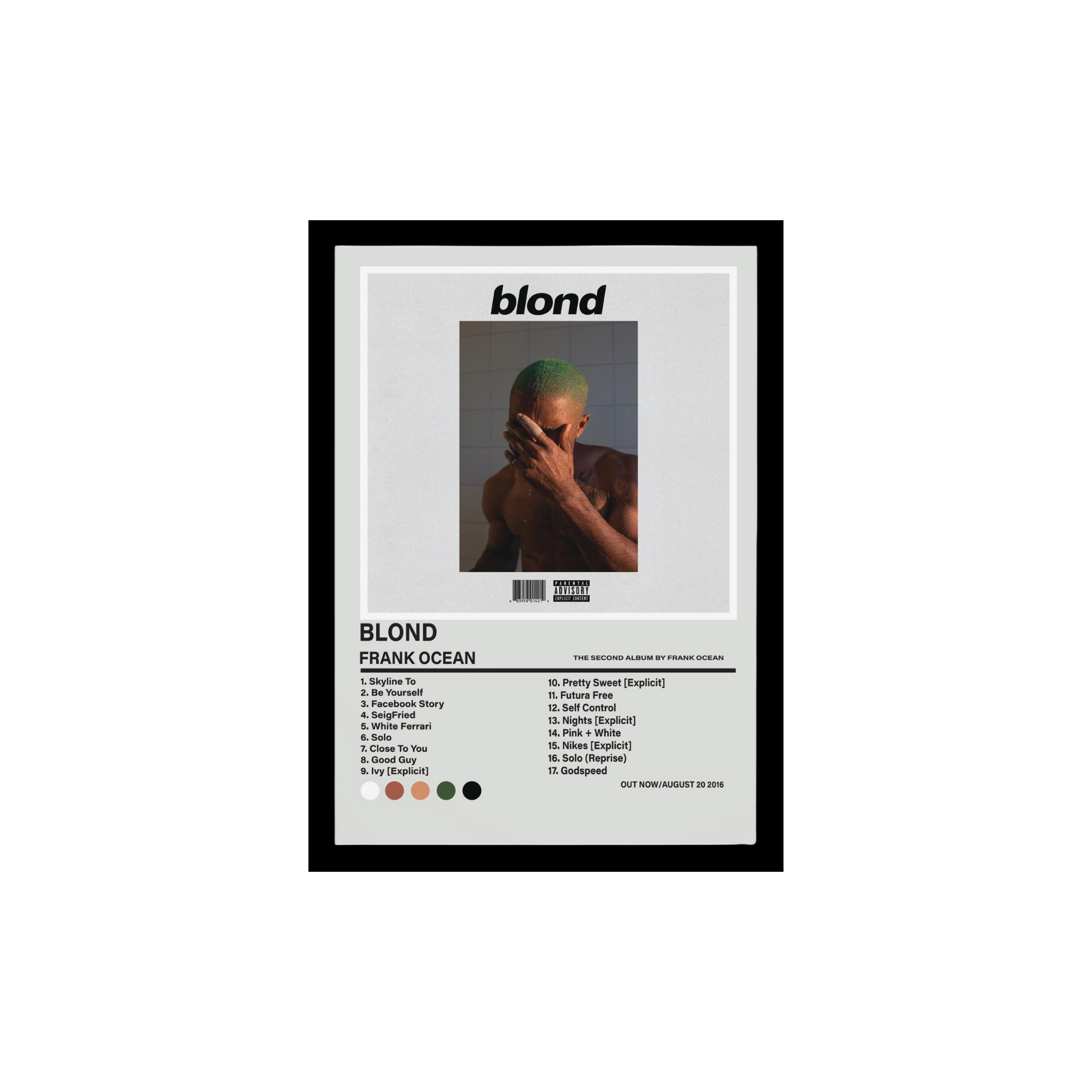 Blond Album Poster – GhostPost